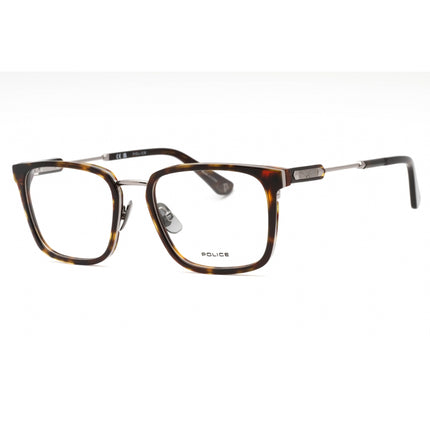 Police Men's Eyeglasses - Ruthenium Tortoise Metal Rectangular Frame | VPLF09 0509 ,