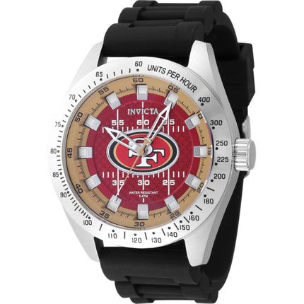 Invicta Men's Watch - NFL San Francisco 49ers Beige and Red Dial Strap Quartz | 47860 ,