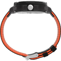 Timex Men's Watch - Expedition Rotating Bezel Black and Orange Strap | TW2V66100JR ,