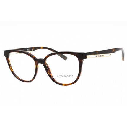 Bvlgari Women's Eyeglasses - Havana Plastic Full Rim Cat Eye 55mm Frame | 0BV4219 504 ,