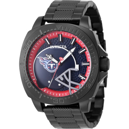 Invicta Men's Watch - NFL Tennessee Titans Red and Blue Dial Black Bracelet | 47897 ,