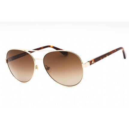 Kate Spade Women's Sunglasses - Gold Havana Metal Aviator Frame | AVERIE/S 006J LA ,