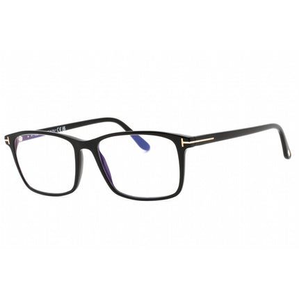 Tom Ford Men's Eyeglasses - Black Plastic Rectangular Full Rim Frame | FT5584-B 001 ,