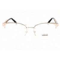 Versace Women's Eyeglasses - Silver Metal Cat Eye Half Rim Frame | 0VE1297 1000 ,
