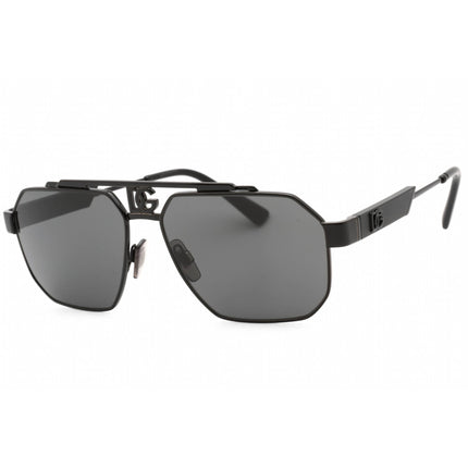 Dolce & Gabbana Men's Sunglasses - Black Metal Aviator Full Rim Frame | 0DG2294 01/87 ,