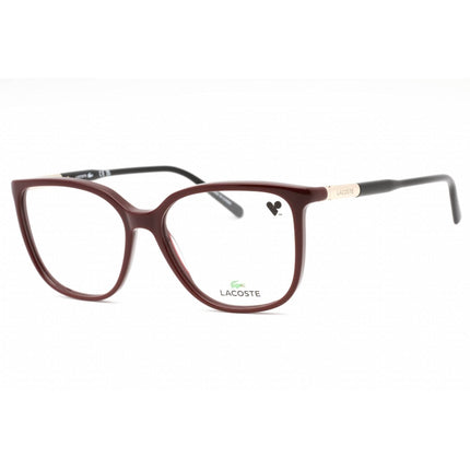 Lacoste Women's Eyeglasses - Burgundy Cat Eye Plastic Full Rim Frame | L2892 601 ,