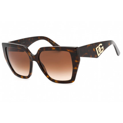 Dolce & Gabbana Women's Sunglasses - Havana Plastic Cat Eye Frame | 0DG4438 502/13 ,
