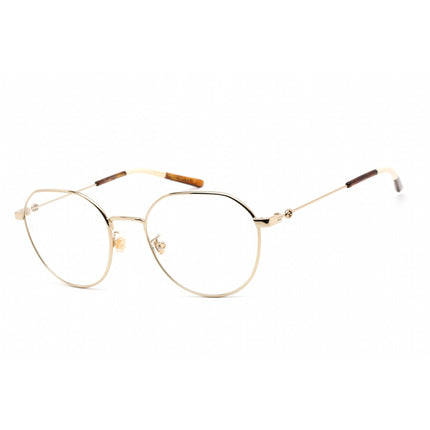 Gucci Unisex Eyeglasses - Shiny Gold Metal Oval Full Rim Frame | GG0684O 001 ,