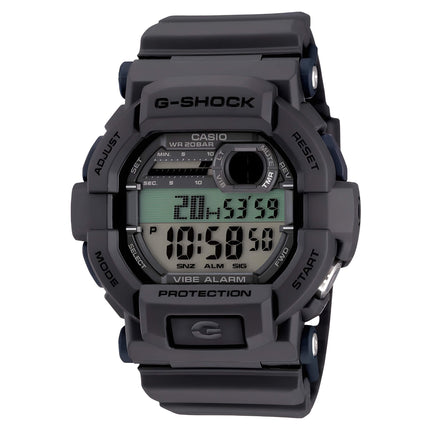 Casio Men's Digital Watch - G-Shock Vibration Alarm Grey Dial Resin Band | GD350-8 ,