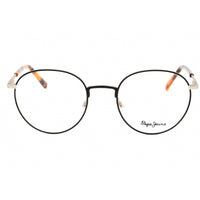 Pepe Jeans Unisex Eyeglasses - Black Metal Round Frame Clear Demo Lens | PJ1321 C1 ,
