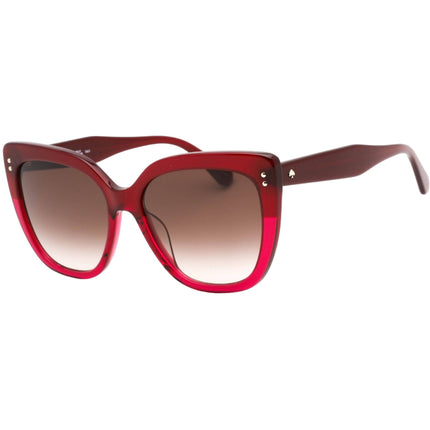 Kate Spade Women's Sunglasses - Burgundy Cat Eye Plastic Frame | KIYANNA/S 0LHF HA ,