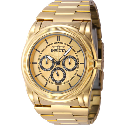 Invicta Men's Watch - Slim Quartz Gold Tone Dial Yellow Gold Steel Bracelet | 46261 ,