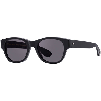 Garrett Leight Unisex Sunglasses - Johnny Black Rectangular Frame | TERZIAN JNYBK/GRY ,