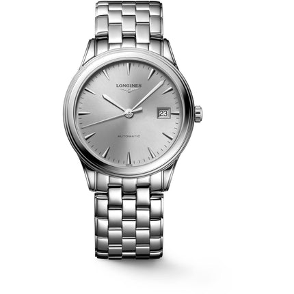 Longines Men's Watch - Flagship Automatic Silver Tone Dial Bracelet | L49744726 ,