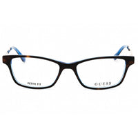 Guess Unisex Eyeglasses - Dark Havana Acetate Rectangular 55mm Frame | GU2538 052 ,
