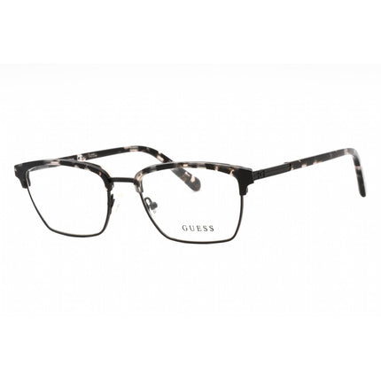 Guess Men's Eyeglasses - Grey/Other Metal Full Rim Rectangular Frame | GU50062 020 ,
