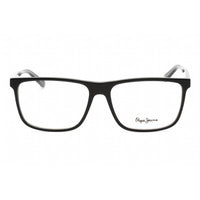Pepe Jeans Men's Eyeglasses - Black Plastic Rectangular Full Rim Frame | PJ3376 C5 ,