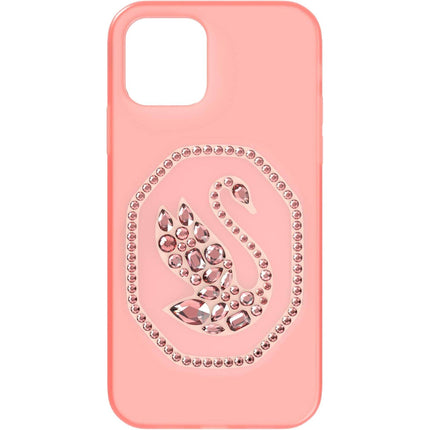 Swarovski Smartphone Case - Signum iPhone 12/12 Pro Swan Pink Crystals | 5625641 ,
