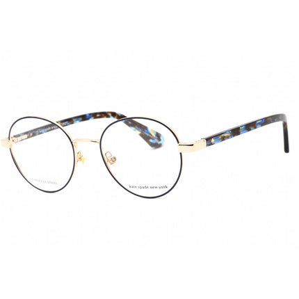 Kate Spade Women's Eyeglasses - Gold Blue Round Full Rim Frame | Marciann 0LKS 00 ,