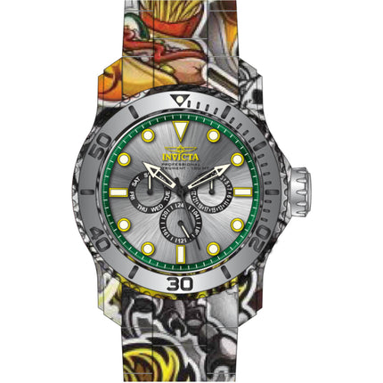 Invicta Men's Watch - Pro Diver Quartz Silver Dial Aqua Plating Steel Bracelet | 47854 ,