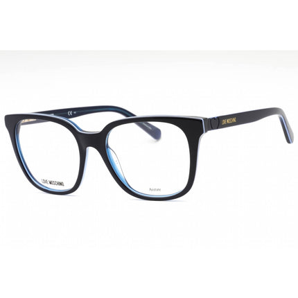 Moschino Love Women's Eyeglasses - Blue Acetate Square Full Rim Frame | MOL590 PJP ,