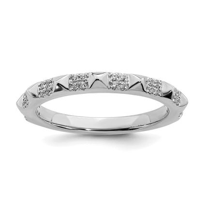 14k White Gold Stackable Expressions Diamond Ring | SK2095 ,