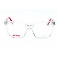 Hugo Men's Eyeglasses - Grey Red Plastic Square Shape Full Rim Frame | HG 1266 0268 00 ,