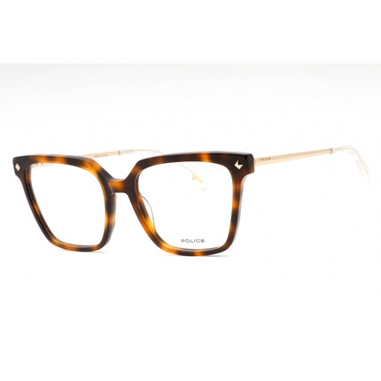 Police Women's Eyeglasses - Light Tortoise Plastic Cat Eye Full Rim | VPLD26 09AJ ,