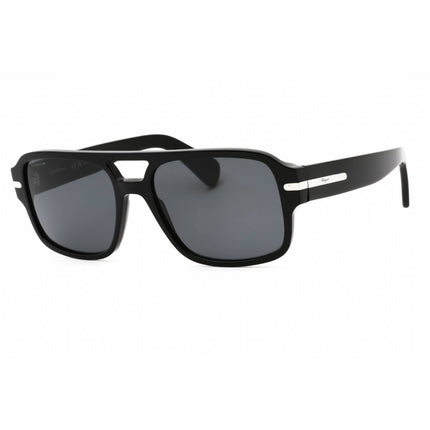 Salvatore Ferragamo Men's Sunglasses - Black Plastic Square Full Rim | SF1038S 001 ,