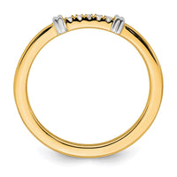 14k Two-Tone Stackable Expressions Diamond Ring | SK2092 ,