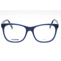 Moschino Love Men's Eyeglasses - Blue Plastic Rectangular Full Rim | MOL520 0PJP 00 ,