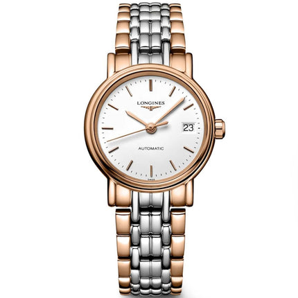 Longines Women's Watch - Presence Automatic White Dial Two Tone Bracelet | L43211127 ,