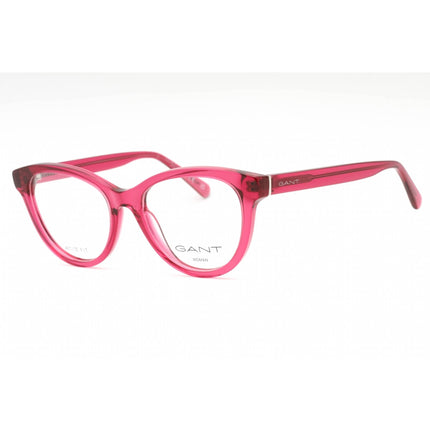 Gant Women's Eyeglasses - Shiny Fuxia Plastic Cat Eye Full Rim Frame | GA4153 075 ,