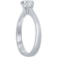 Classic Women's 5mm Solitaire CZ 6-prong Ring - W-2785 ,