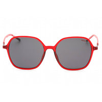 Hugo Women's Sunglasses - Red Butterfly Full Rim Plastic Frame | HG 1236/S 0C9A IR ,
