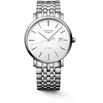 Longines Men's Watch - Elegant Automatic White Dial Silver Tone Bracelet | L49104126 ,