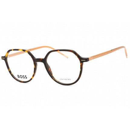 Hugo Boss Women's Eyeglasses - Havana Yellow Unique Plastic Frame | BOSS 1586 0HJV 00 ,