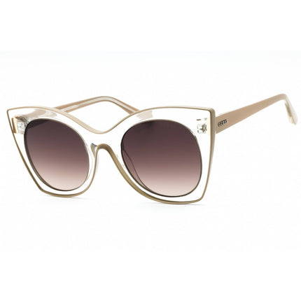 Guess Women's Sunglasses - Crystal/Other Plastic Cat Eye Frame Brown Lens | GU7525 27F ,