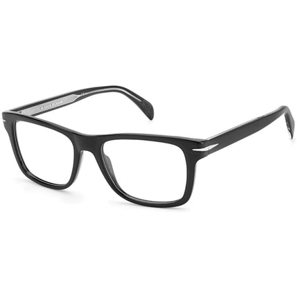 David Beckham Men's Eyeglasses - Black Silver Plastic Full Rim Frame | DB-1073 0BSC ,
