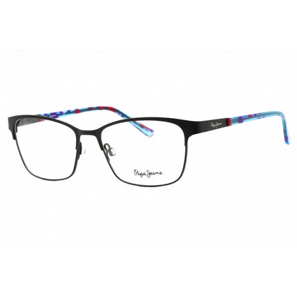 Pepe Jeans Women's Eyeglasses - Black Metal Rectangular Full Rim Frame | PJ1275 C1 ,