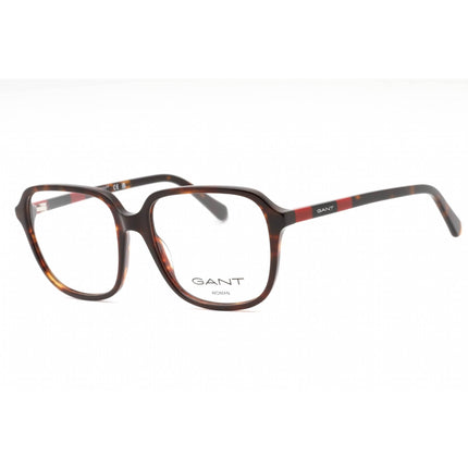 Gant Women's Eyeglasses - Dark Havana Plastic Square Shape Full Rim Frame | GA4155 052 ,