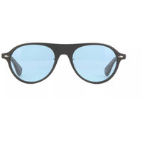Garrett Leight Women's Sunglasses - Matte Black Aviator Full Rim | ECKHART MBK/PAC ,