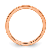 Sterling Silver Stackable Expressions Pink-plated Polished Ring | QSK164 ,