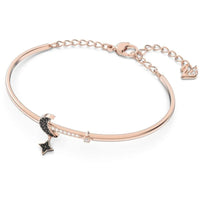 Swarovski Women's Bangle Bracelet - Swarovski Symbolic Duo Moon Rose Gold | 5429729 ,