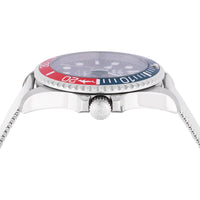 Invicta Men's Watch - Pro Diver Quartz Blue Dial Silver Mesh Bracelet Date | 47175 ,