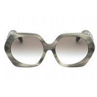 Tory Burch Women's Sunglasses - Green Horn Effect Butterfly Frame | 0TY7195F 19562A ,