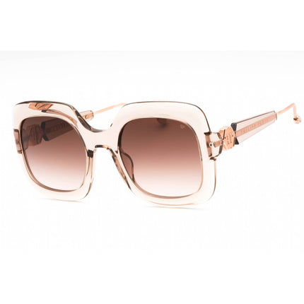 Philipp Plein Women's Sunglasses - Transparent Beige Oversized Frame | SPP065S 07T1 ,