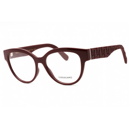 Salvatore Ferragamo Women's Eyeglasses - Burgundy Cat Eye Full Rim | SF2957EN 601 ,
