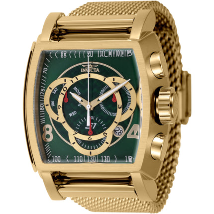 Invicta Men's Watch - S1 Rally Chrono Green and Gold Dial Steel Bracelet | 46015 ,