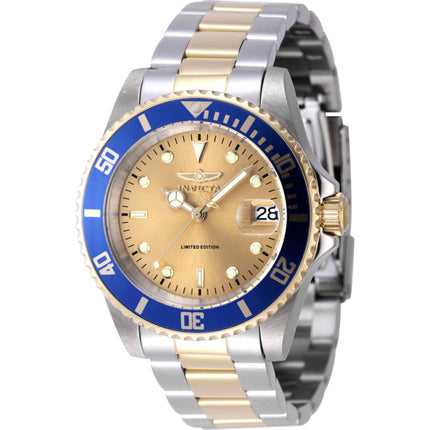 Invicta Men's Watch - Pro Diver Automatic Gold Dial Two Tone Steel Bracelet | 47394 ,